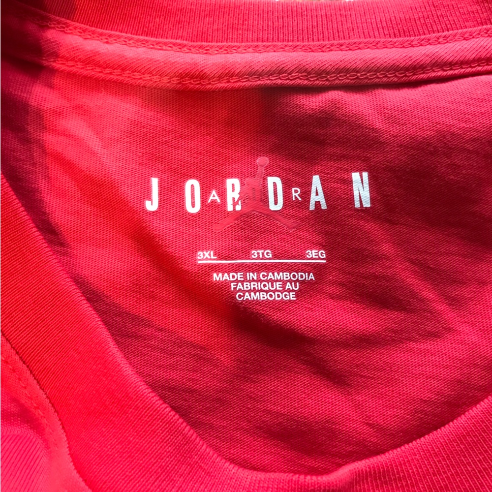 Air Jordan Red Jumpman Flight Tee Size 3XL - Picture 3 of 5